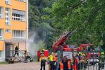 Bild: Feueralarm in der Jakobus-Oberschule in St. Jacob (Großübung)